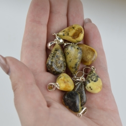 Baltic amber pendant natural mix color  Baltic amber pendant natural mix color